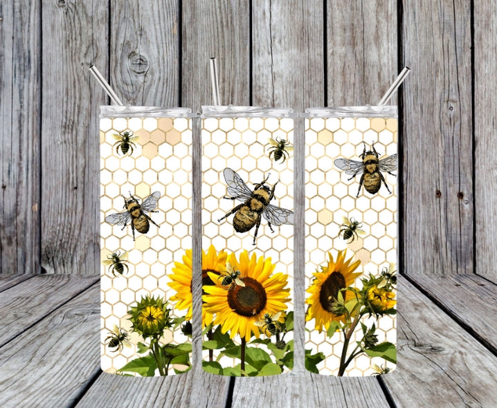 bee sunflower