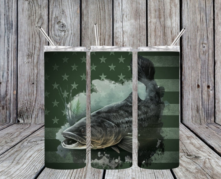 FISH WITH GREEN FLAG