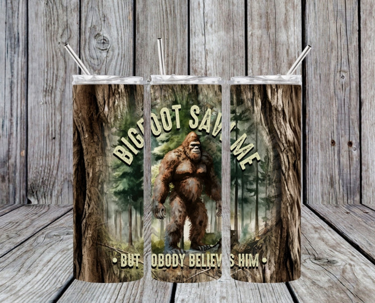 big foot saw me tumbler