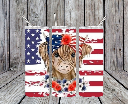 patriotic cow