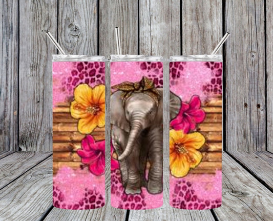 ELEPHANT WITH FLOWERS