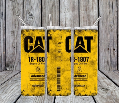 cat oil filter tumbler