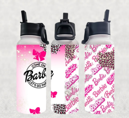 come on barbie 32 oz water bottle