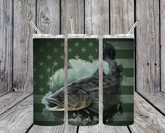 FISH WITH GREEN FLAG