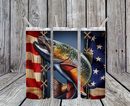 FISH WITH FLAG