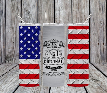 best dad flag tumbler